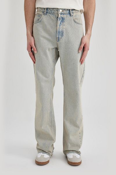 DeFacto Φαρδύ τζιν παντελόνι Flare Fit - Normal Waist, Pale Effect B8326ax24sm