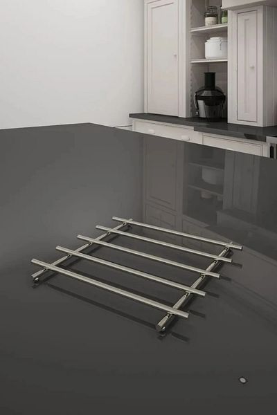 TncPatiShop Dowry Chrome Trivet, Practical Convenient Metal Trivet