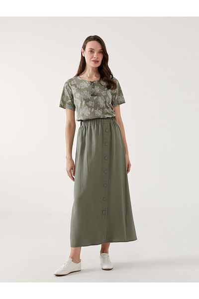 LC Waikiki Women's Skirt with Elastic Waist
