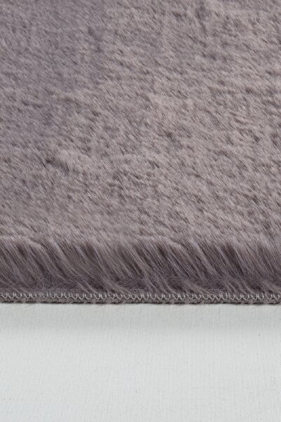 Kaşmir Halı 7/24 Cosy Premium Antrasit Yumuşak Dokulu Salon Mutfak Halısı Yolluk