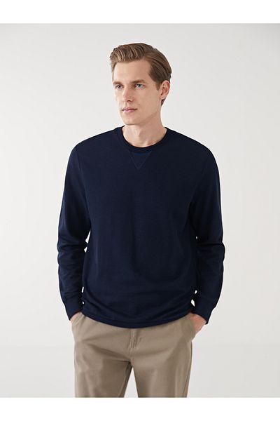 LC Waikiki Langärmliges Herren-Sweatshirt mit Rundhalsausschnitt