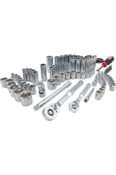 CraftSman مجموعة أدوات ميكانيكية SAE/مترية مكونة من 105 قطعة