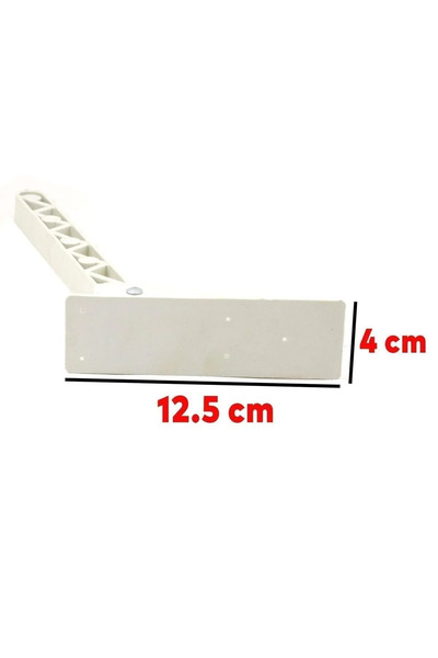 NUBLADO Yer Sofra Sofrası  Ayağı Plastik Katlanır Yer Sofrası Sini Altı 22 Cm Beyaz (4 ADET).