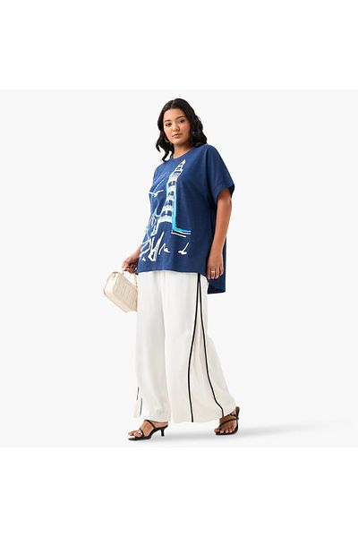 Ulla Popken Plus Size Ulla Popken Printed T-shirt