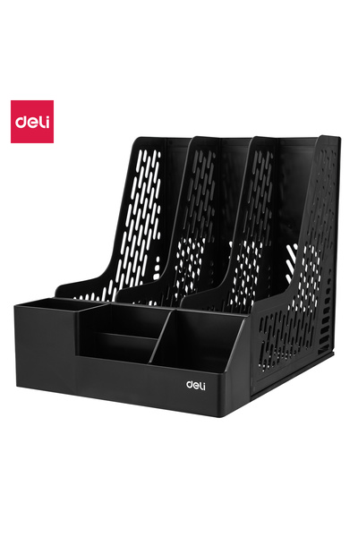 Deli EZ00122 4 Compartment Magazine Holder