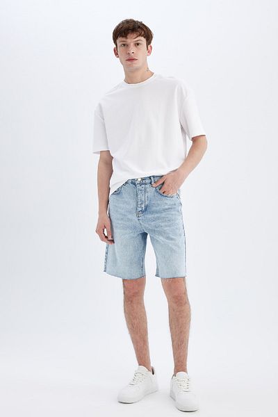 DeFacto Βερμούδα Jean Shorts - Loose Fit C2699ax24sm