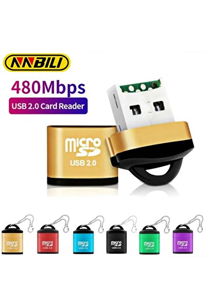 ROGGER OEM Micro Sd Kart Okuyucu, TF Kart Okuyucu, Veri Aktarıcı USB 2.0 (Min...