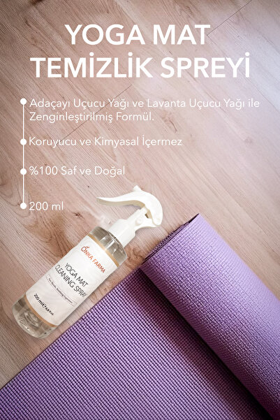 OnkaFarma Onka Farma Yoga Mat Temizlik Spreyi 200 ml Yenileyici Tazeleyici Doğal Uçucu Yağ İçerikli
