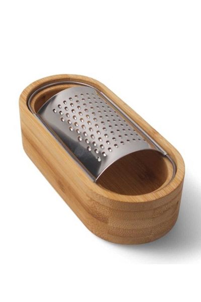 Balsa Grup Balsa Mrk Model Steel Grater with Bamboo Container