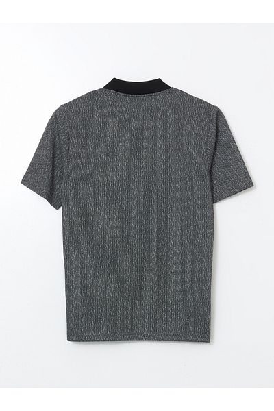 LC Waikiki Piqué-Herren-T-Shirt mit Rollkragen