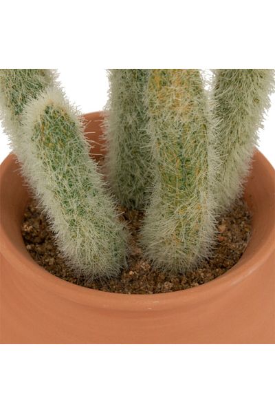 Atmosphera Easy Maintenance Realistic Looking Decorative Artificial Cactus Plant with Pot