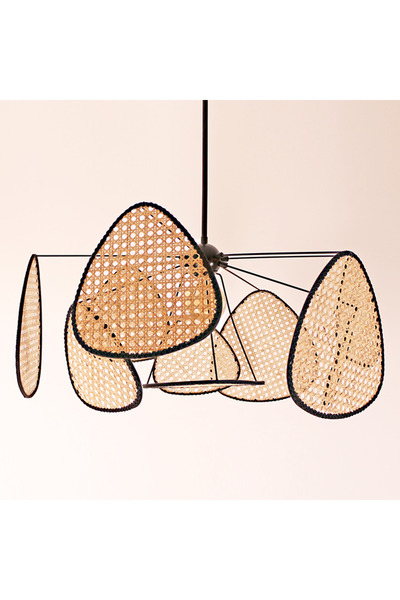 Mylamp Bulut Doğal Hazeran Avize 75 cm - 9+1 30 cm