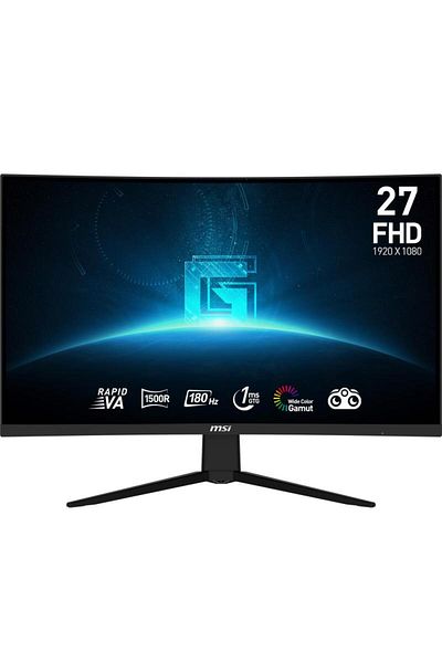 MSI Monitor Gaming LED, MSI G27C3F 27inch FullHd, 180hz, 1ms, Dislay port, HDMI Vesa