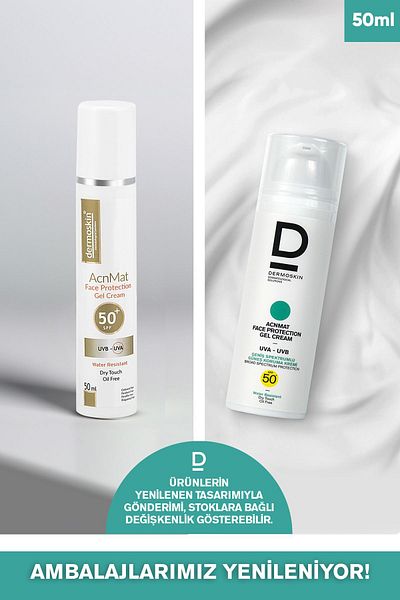 Dermoskin Acne Matte Sunscreen Gel Cream - Spf50 - 50 ml