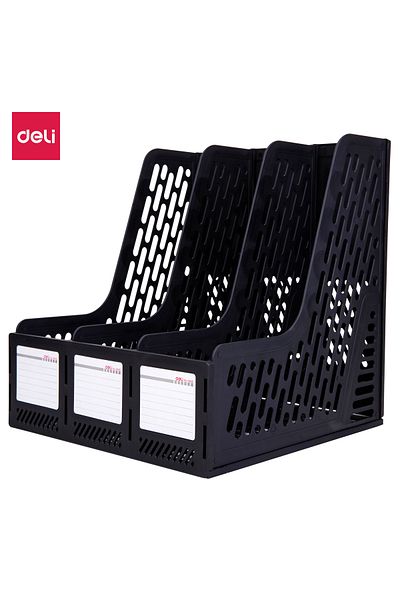 Deli E9845 3 Compartment Magazine Holder