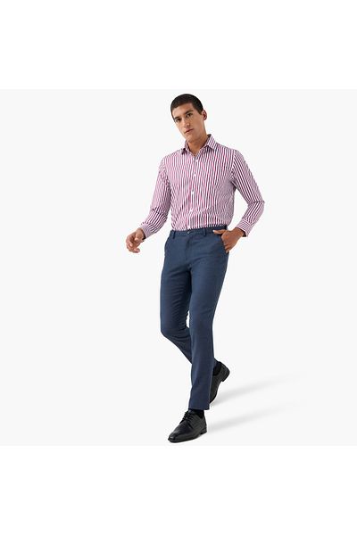 FAV Regular Fit Striped Shirt with Long Sleeves