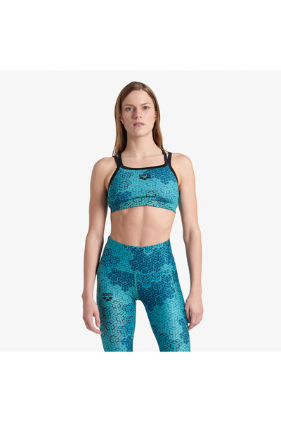 ARENA Seamless Tank Women's Blue Bra