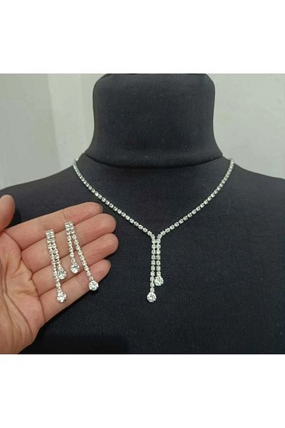 Mihra Aksesuar Necklace Earring Set