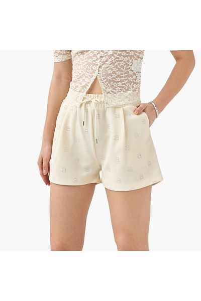 2Xtremz 2Xtremz Embellished Shorts with Drawstring Closure and Pockets