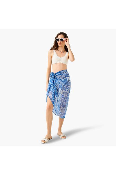 FAV Leaf Print Sarong