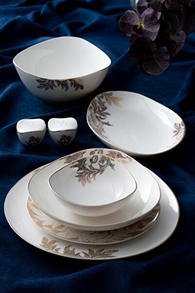 ACAR Tierra 6 Kişilik 29 Parça Porselen Yemek Takımı