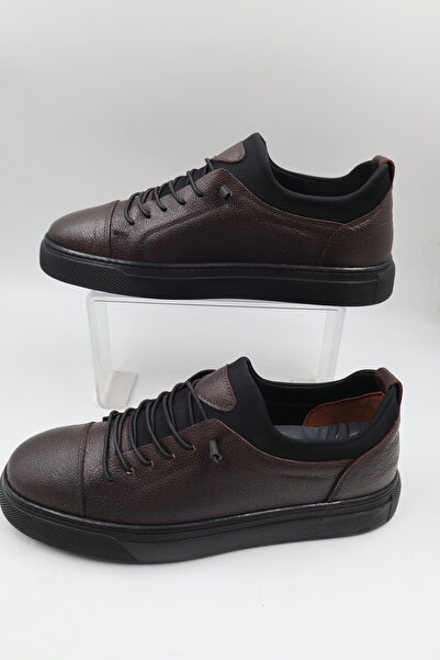 nazenintasarımlar Men's Inner Outer Genuine Leather Ultra Comfortable Lightweight THICK SOLE Seasonal Daily Shoes