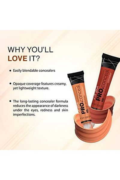 L.A. Girl Hd Pro Conceal, Reddish Corrector, 0.28 oz