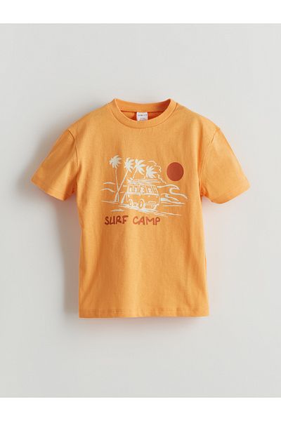 LC Waikiki Crew Neck Printed Boy's T-Shirt