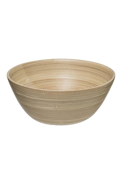 Five Simply Smart Contemporary Design Bamboo Salad Bowl Natural 30cm 154103G