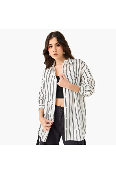 SP Characters قميص مطبوع بأكمام طويلة