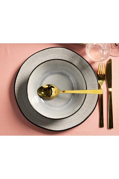 Tavola Plate set 18 pcs Kos black/gray