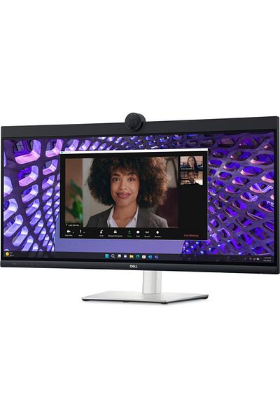 Dell Monitor Dell Video Conferina Curbat (P3424WEB), WQHD,60 Hz, IPS, HDMI, USB 3.2 Gen1 Type-C