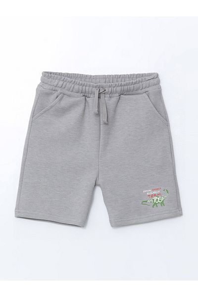 LC Waikiki Printed Boys' Shorts with Elastic Waist