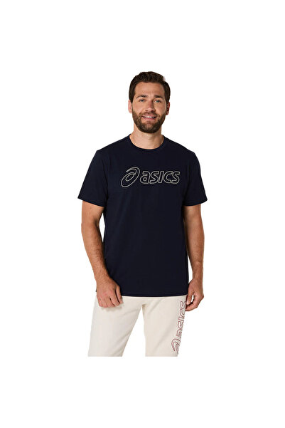 Asics Logo Erkek Mavi Koşu T-Shirt 2031E188-403
