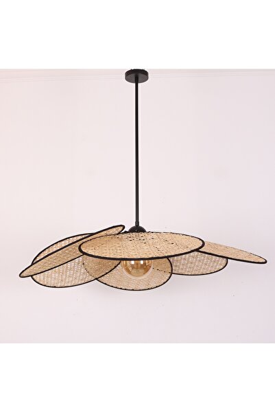 Mylamp Papatya Yeni Desen Doğal Hazeran Avize 75 cm 30 cm