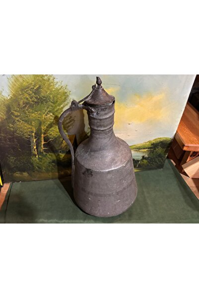 tayfuntufan antika koleksiyon Antika bakır güğüm 45 cm boyunda 22 cm çapında - 2 kg ağırlığında