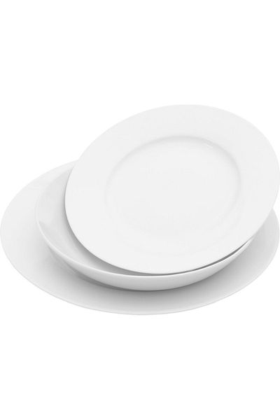 Tavola Dining set of 18 white plates