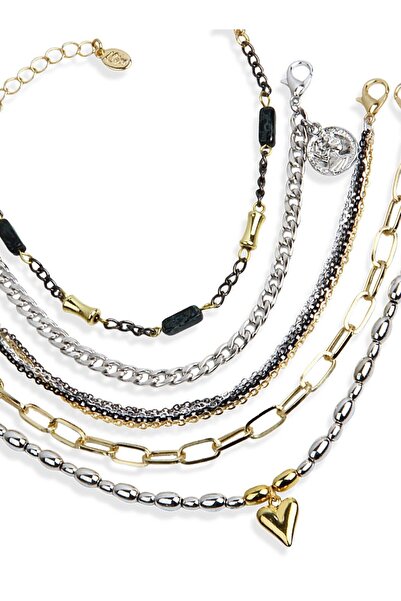 Klips Concept تفاصيل كائن القلب سوار مكون من خمس قطع