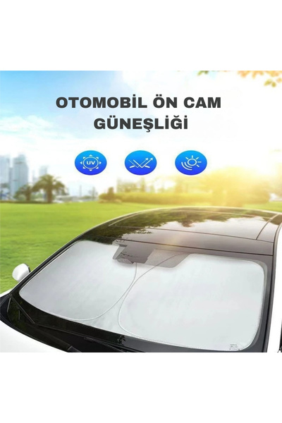 YENİTECH Evrensel Araba Güneşliği UV Koruma Isı Önleyici Oto Gölgelik Araç İç...