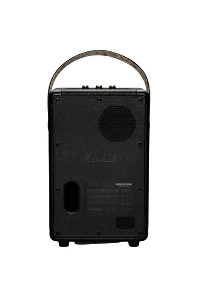 Marshall Tufton Portable Bluetooth Speaker, 20+ Hours Playtime, 20kHz Frequency – Black/Bronze