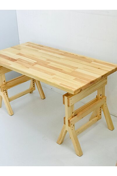 lata ahşap Ahşap çalışma masası,Yükseklik ayarlı(55 ile 90cm) çalışma masası,...