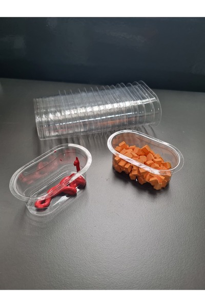 MK Şeffaf Plastik Kap (100 ADET)