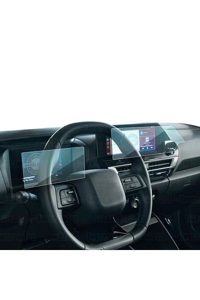 ael-tech Citroen C4 Max 2025 Compatible Digital Display and Navigation 9H Nano Screen Protector Set of 2