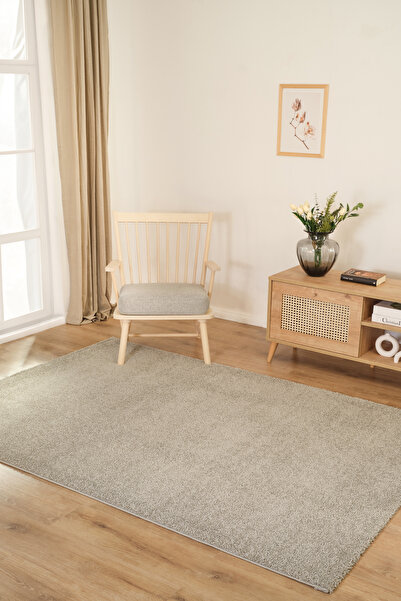 Kaşmir Halı 7/24 Puffy Nina Gri Salon Mutfak Halısı Yolluk