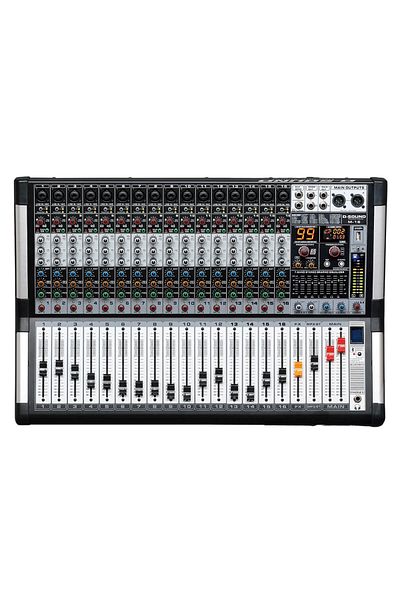 D-sound M-1600 16 Channel Deck Mixer - Adjusted Lightweight Design