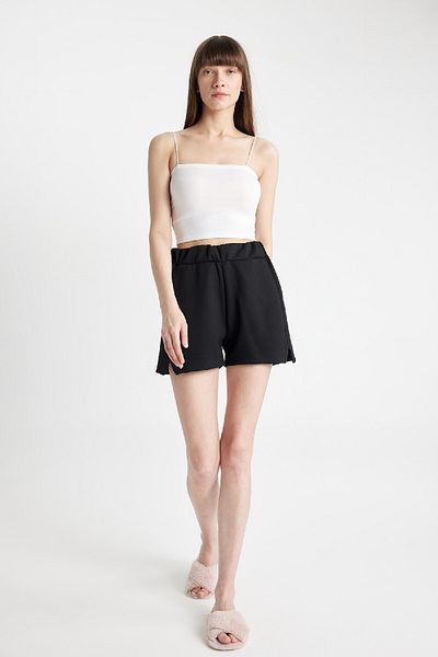 DeFacto Λεπτό λουράκι Crop Cotton White Inner Tank-fall In Love Y2249az24au