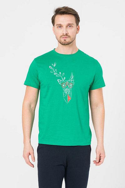 Pegas DEER FAMILY MEN'S T-SHIRT K GREEN-XXL