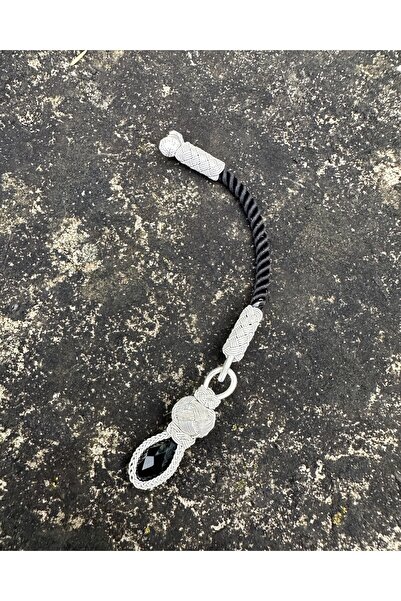 KAZZAZE نموذج حجر الزركون الملون الفضي Kazaziye شرابة مسبحة قصيرة واحدة، مناس...