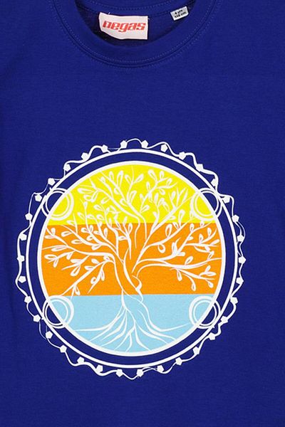 Pegas T-shirts FAMILY WHEEL CHILDREN'S ROYAL BLUE T-SHIRT