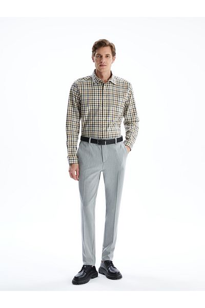 LC Waikiki Slim Fit Long Sleeve Plaid Men's Shirt